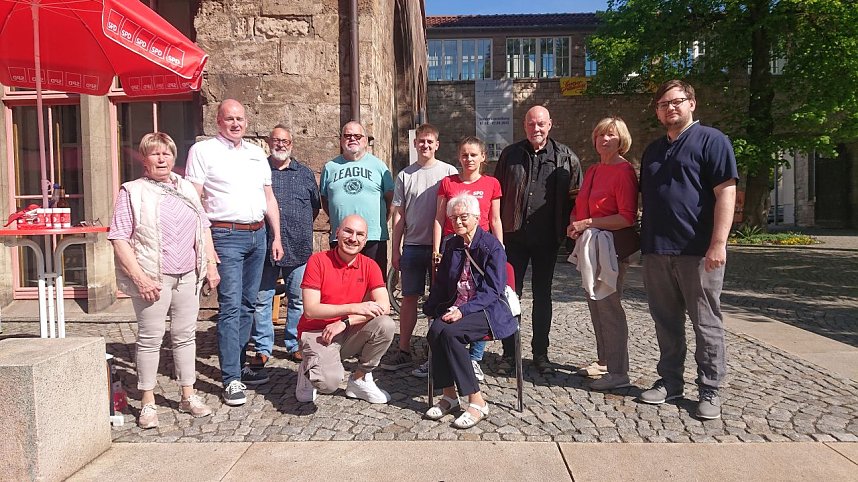 1. Mai auf dem Nordh&auml;user Rathausplatz