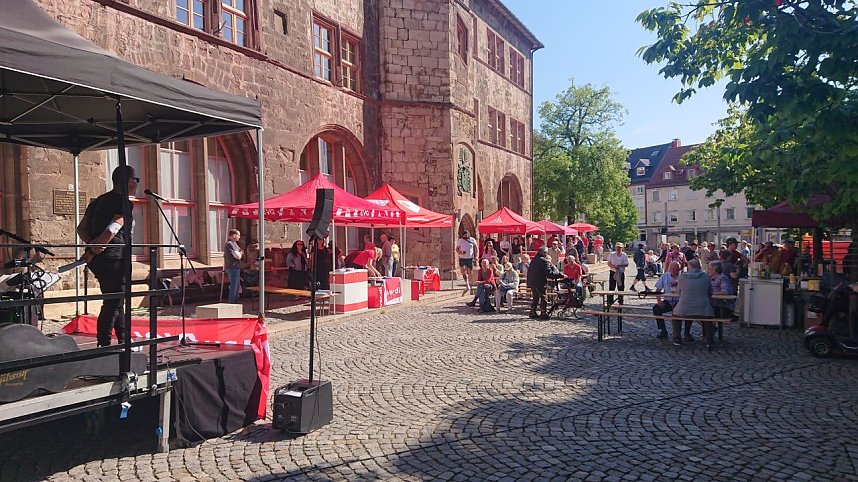 1. Mai auf dem Nordh&auml;user Rathausplatz