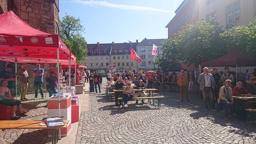1. Mai auf dem Nordh&auml;user Rathausplatz