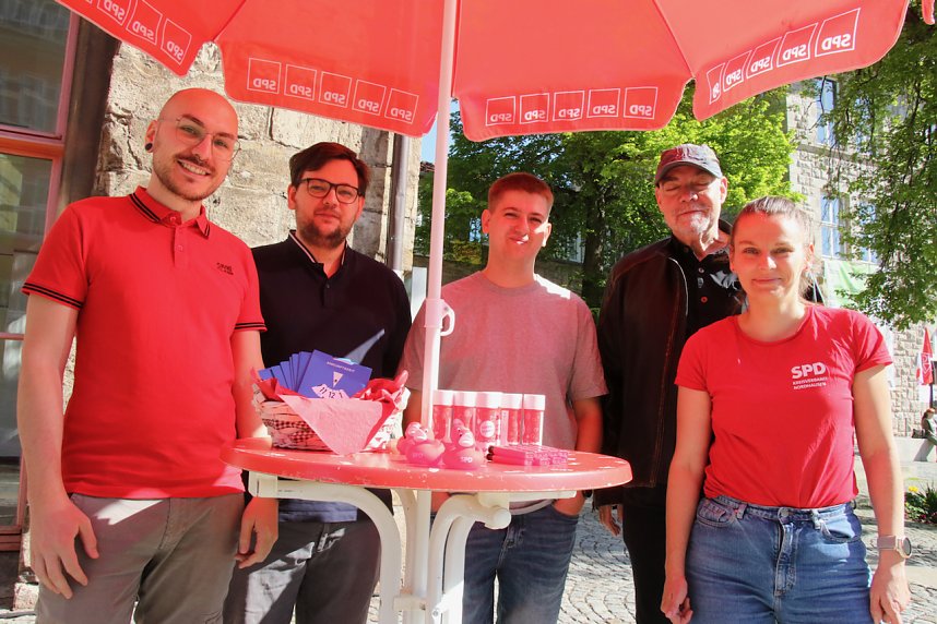 1. Mai auf dem Nordh&auml;user Rathausplatz