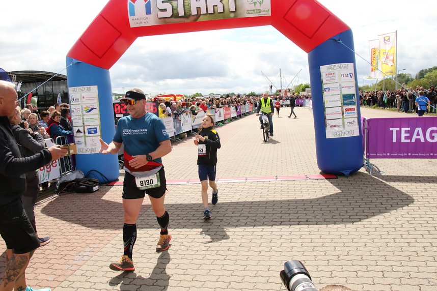 Auf der Zielgerade beim 11. Harztorlauf