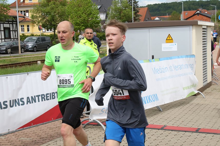 Auf der Zielgerade beim 11. Harztorlauf
