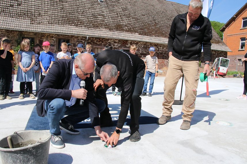 Grundsteinlegung f&uuml;r die neue Ilfelder Grundschule 