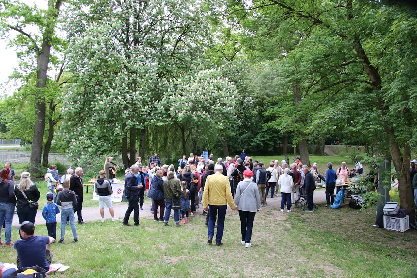 Anwassern im Stadtpark