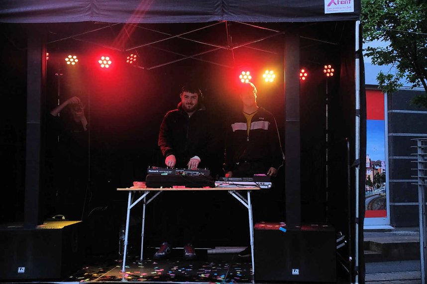 Peter Blei unterwegs auf dem Bahnhofsfest in Nordhausen