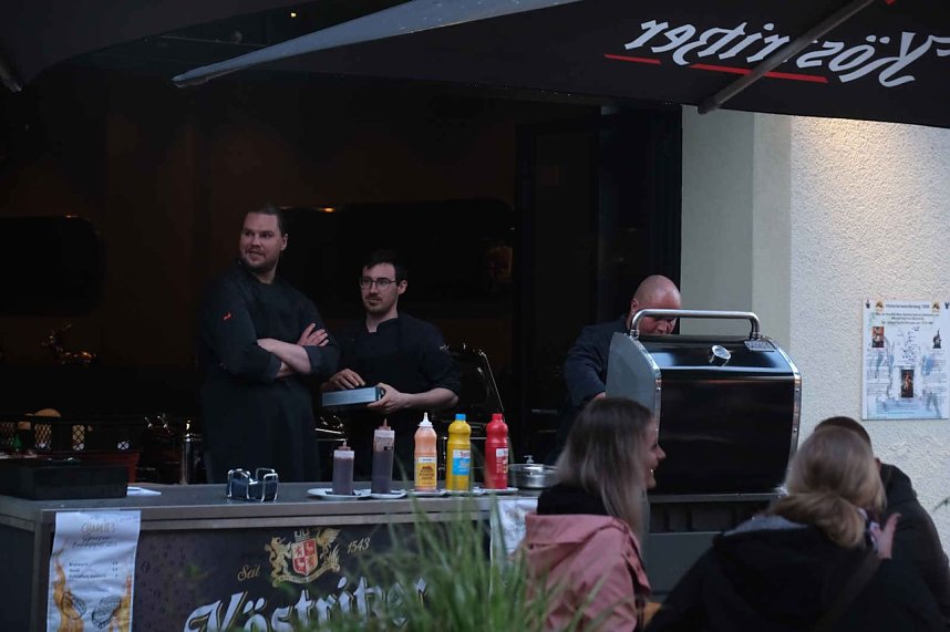 Peter Blei unterwegs auf dem Bahnhofsfest in Nordhausen