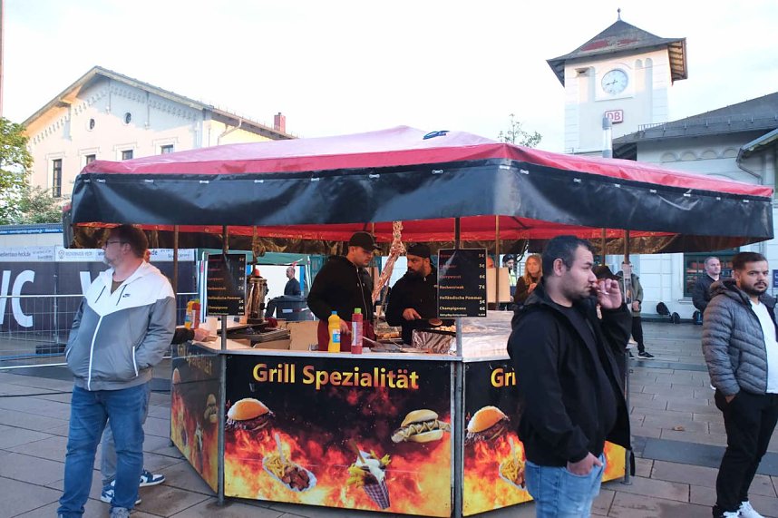 Peter Blei unterwegs auf dem Bahnhofsfest in Nordhausen