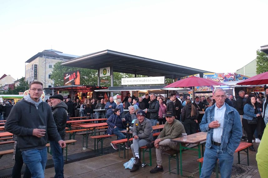 Peter Blei unterwegs auf dem Bahnhofsfest in Nordhausen