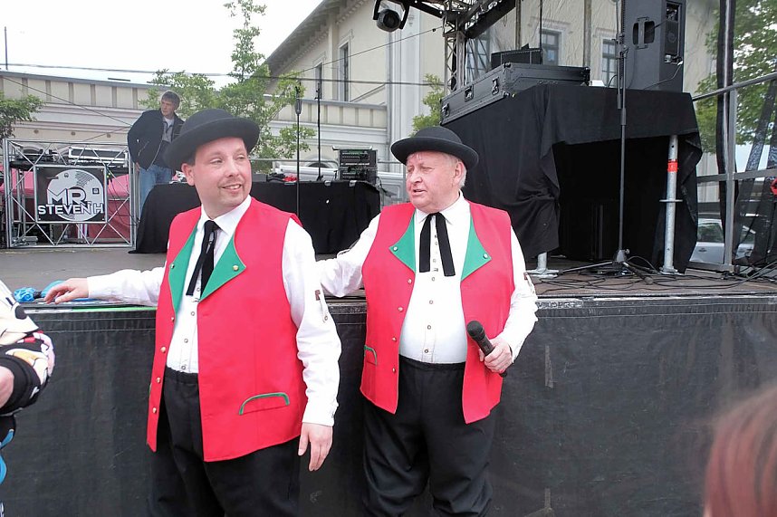 Peter Blei unterwegs auf dem Bahnhofsfest in Nordhausen