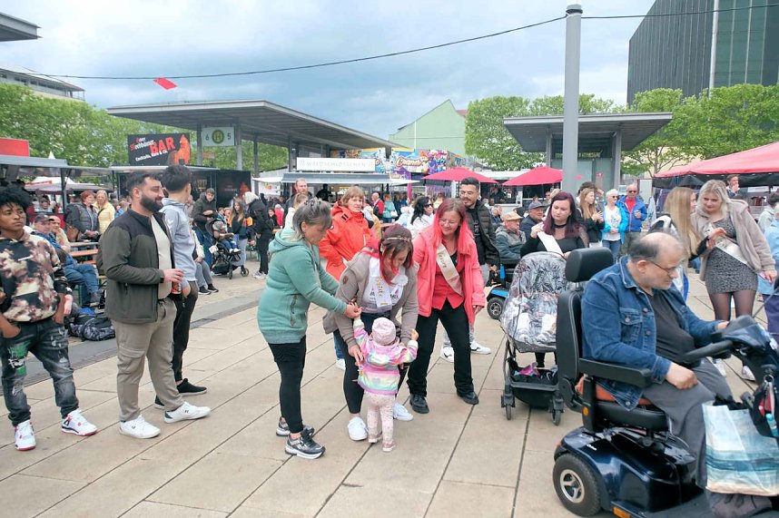Peter Blei unterwegs auf dem Bahnhofsfest in Nordhausen