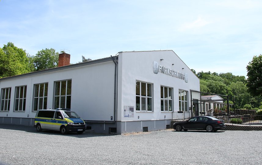 Einsatz am Parkschloss in Nordhausen