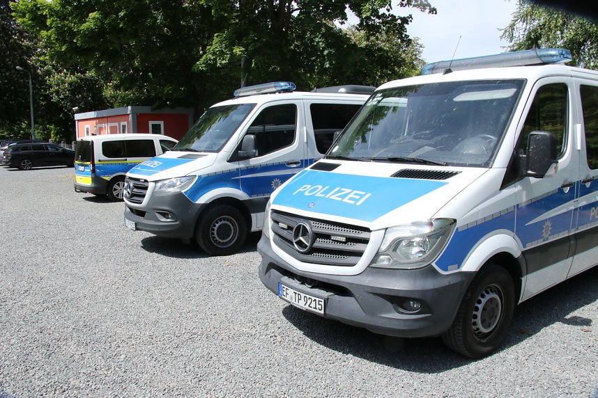 Einsatz am Parkschloss in Nordhausen