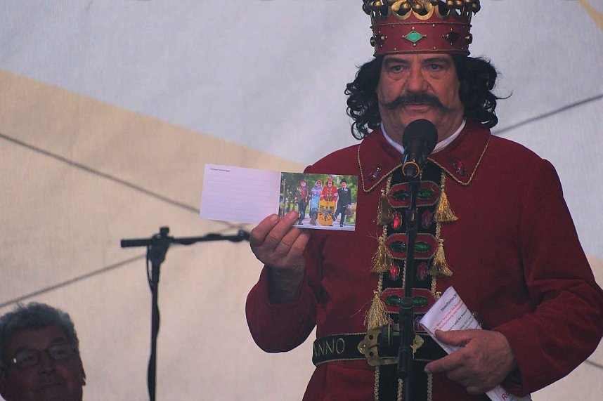 Peter Blei unterwegs auf dem Rolandsfest