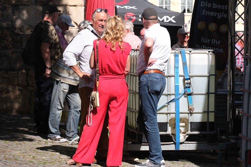 Peter Blei unterwegs auf dem Rolandsfest