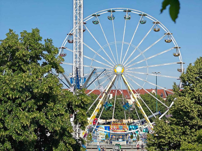 Peter Blei unterwegs auf dem Rolandsfest