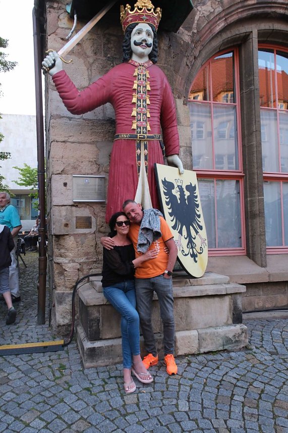 Peter Blei unterwegs auf dem Rolandsfest