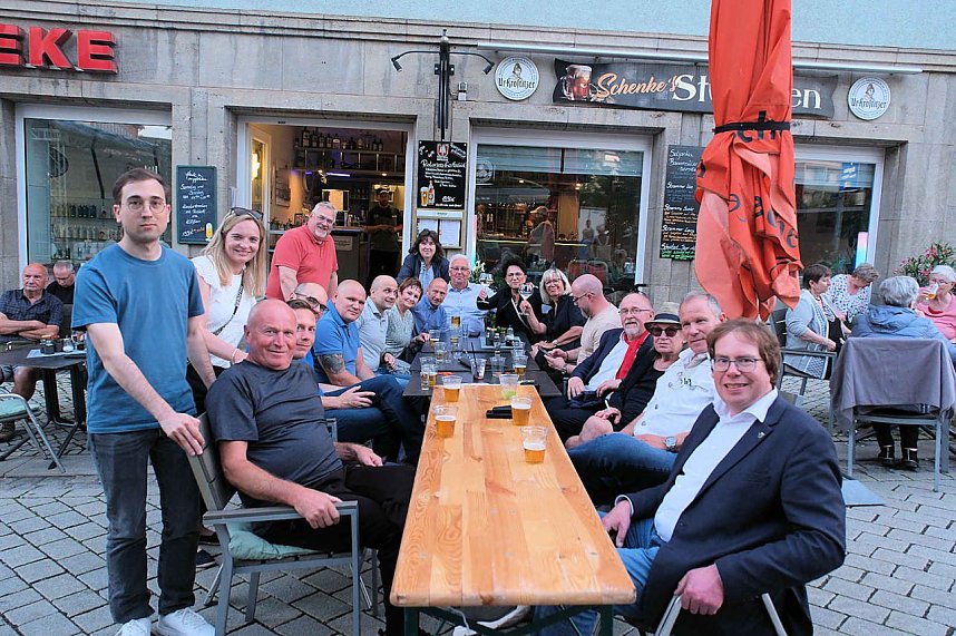 Peter Blei unterwegs auf dem Rolandsfest