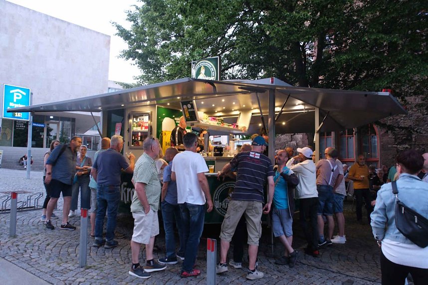 Peter Blei unterwegs auf dem Rolandsfest