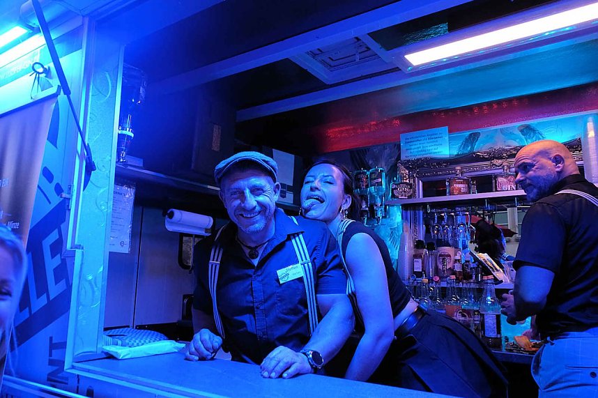 Peter Blei unterwegs auf dem Rolandsfest