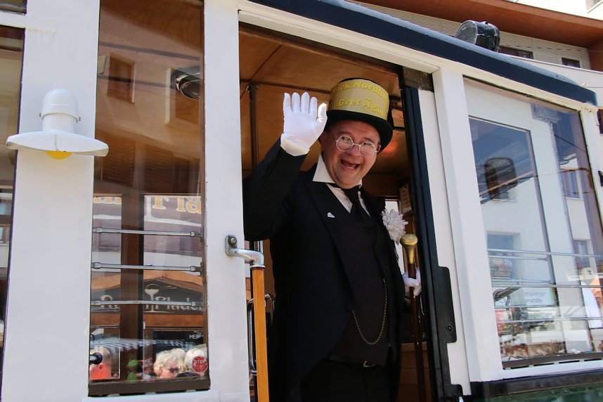 Schienencorso der Nordh&auml;user Stra&szlig;enbahn zum 55. Rolandsfest
