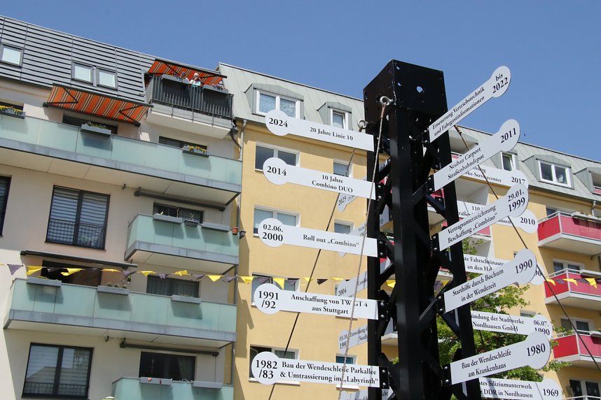 Schienencorso der Nordh&auml;user Stra&szlig;enbahn zum 55. Rolandsfest