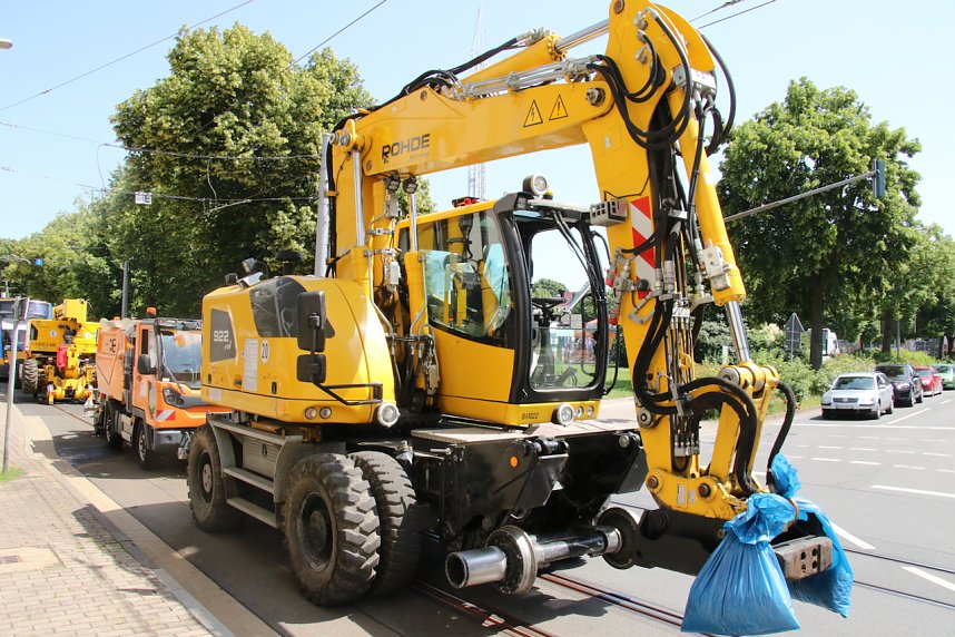 Schienencorso der Nordh&auml;user Stra&szlig;enbahn zum 55. Rolandsfest