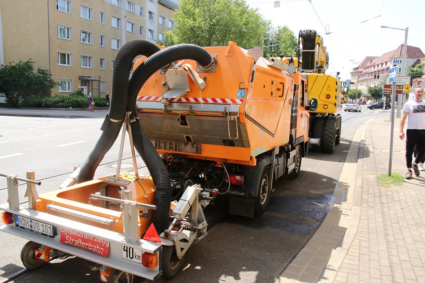 Schienencorso der Nordh&auml;user Stra&szlig;enbahn zum 55. Rolandsfest