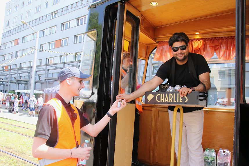 Schienencorso der Nordh&auml;user Stra&szlig;enbahn zum 55. Rolandsfest