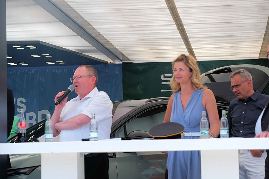 Peter Blei unterwegs auf dem Rolandsfest