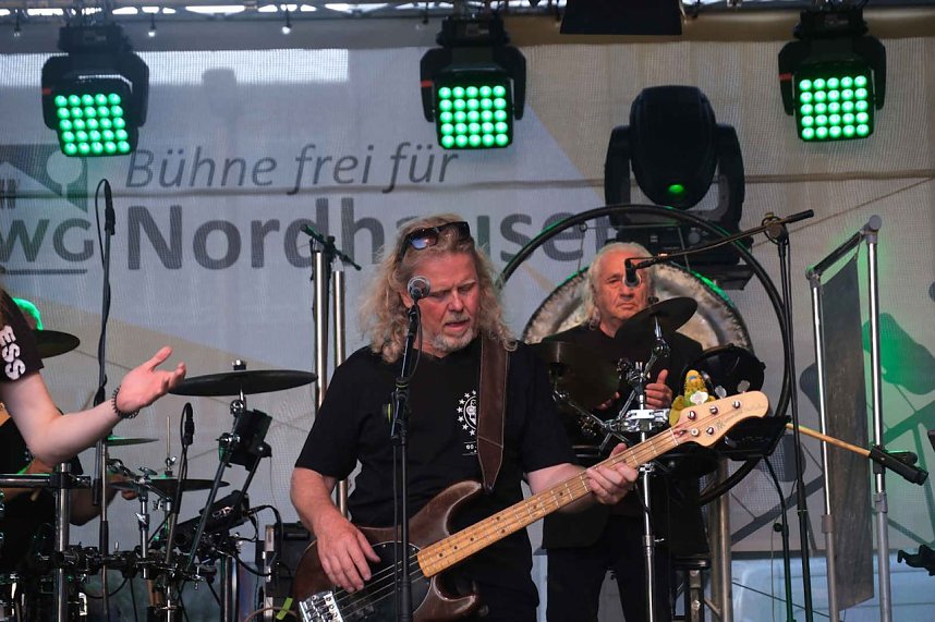 Peter Blei unterwegs auf dem Rolandsfest