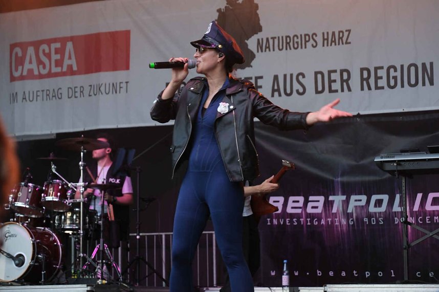 Peter Blei unterwegs auf dem Rolandsfest