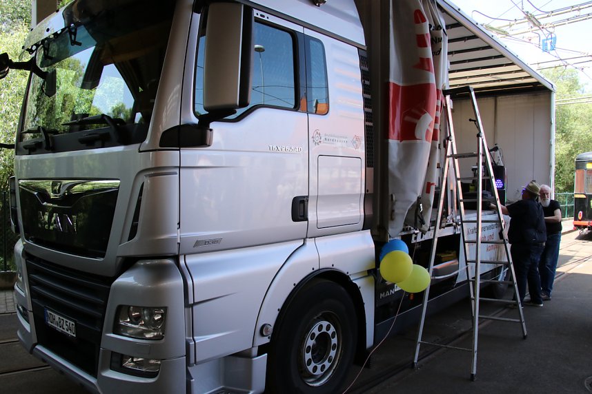 125 Jahre Stra&szlig;enbahn Nordhausen - Geburtstagsfeier im Depot