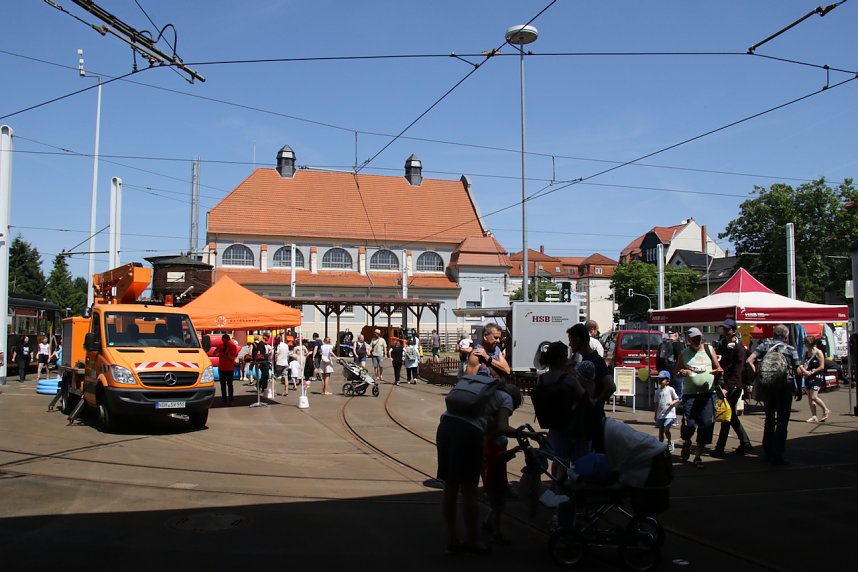 125 Jahre Stra&szlig;enbahn Nordhausen - Geburtstagsfeier im Depot