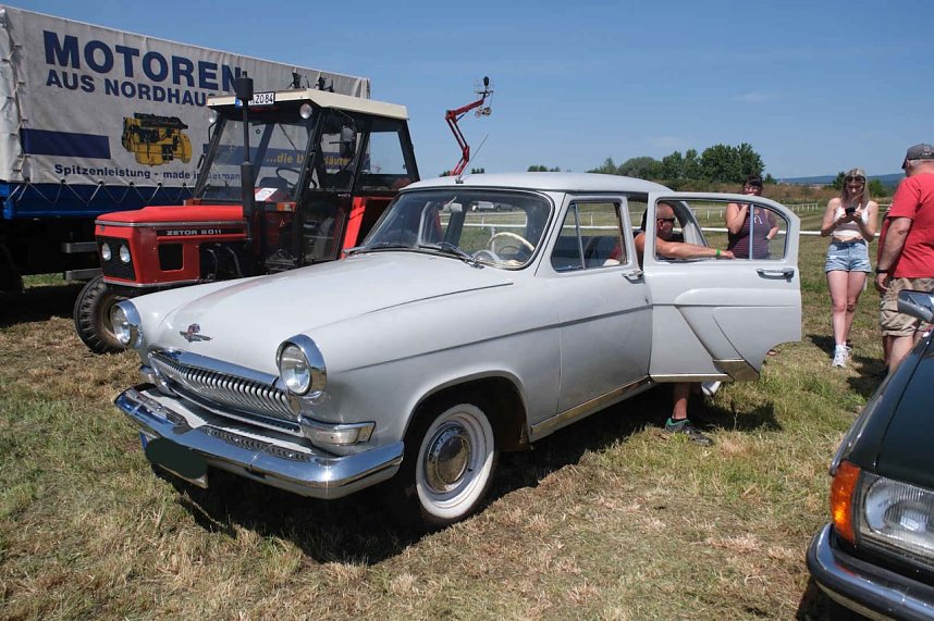 Peter Blei unterwegs beim Oldtimertreff am Scheunenhof