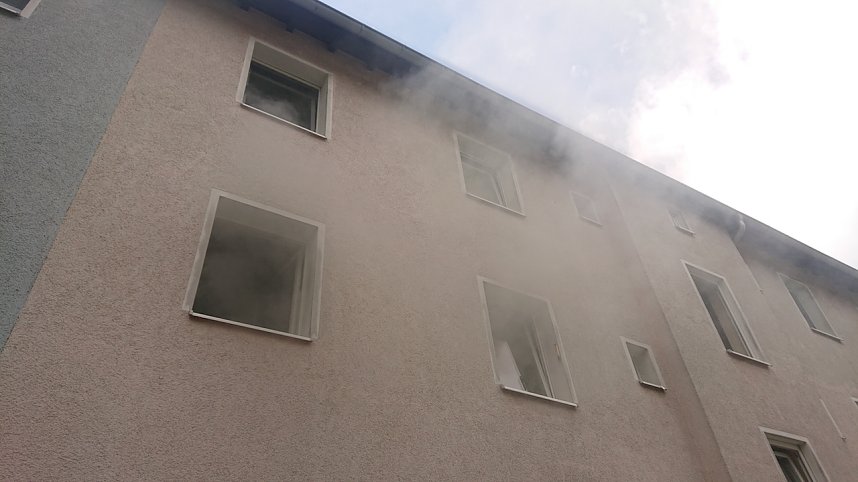 Feuerwehreinsatz in der Predigerstra&szlig;e in Nordhausen