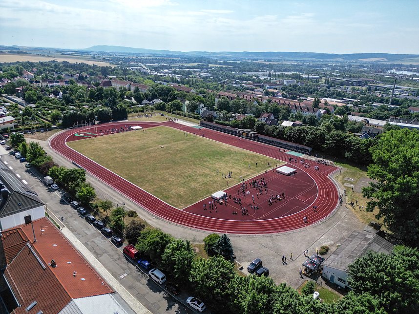 Sportfest des Humboldt Gymnasiums auf dem Hohekreuzsportplatz
