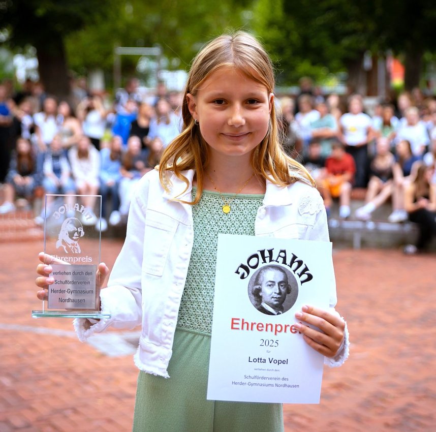 Am Herder-Gymnasium wurde der "Johann" verliehen