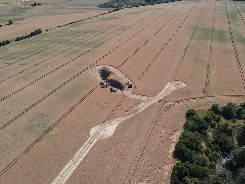 Feldbrand bei Gro&szlig;furra
