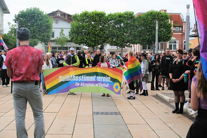Peter Blei unterwegs beim 1. CSD in NDH