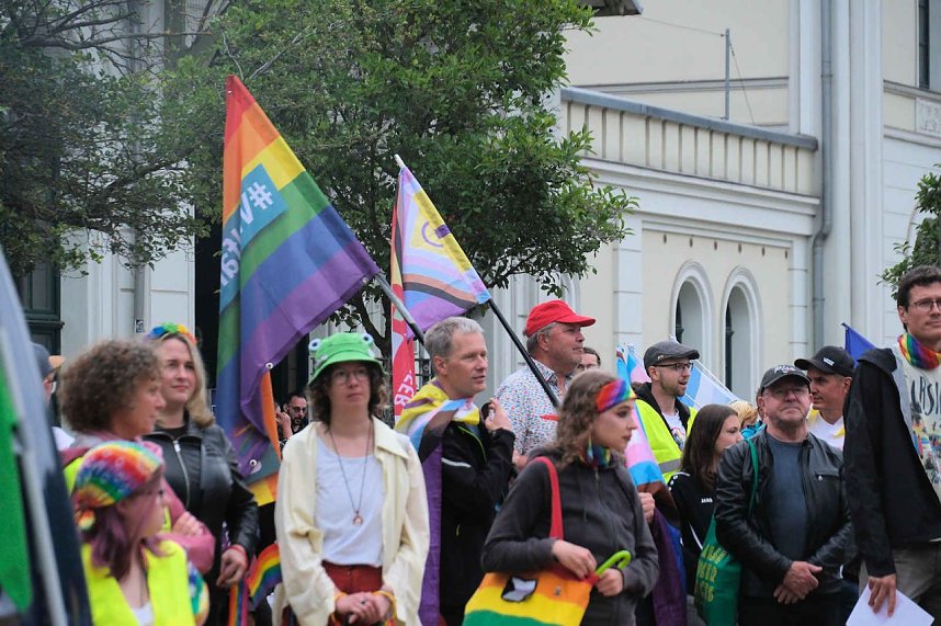 Peter Blei unterwegs beim 1. CSD in NDH