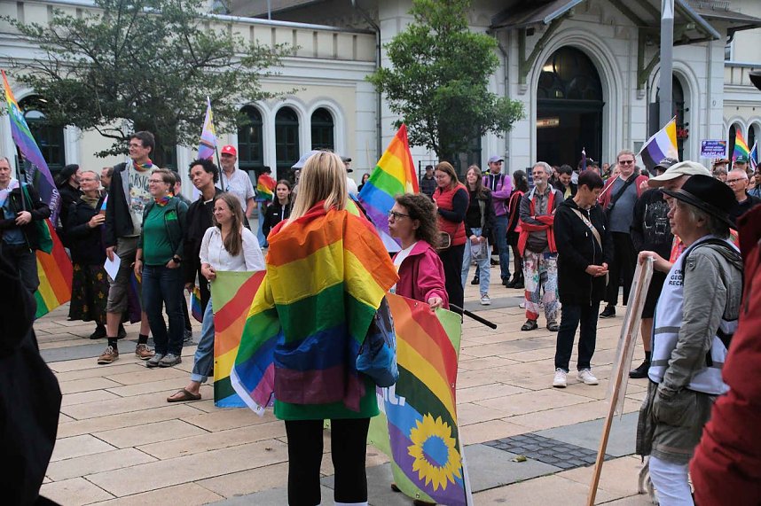Peter Blei unterwegs beim 1. CSD in NDH