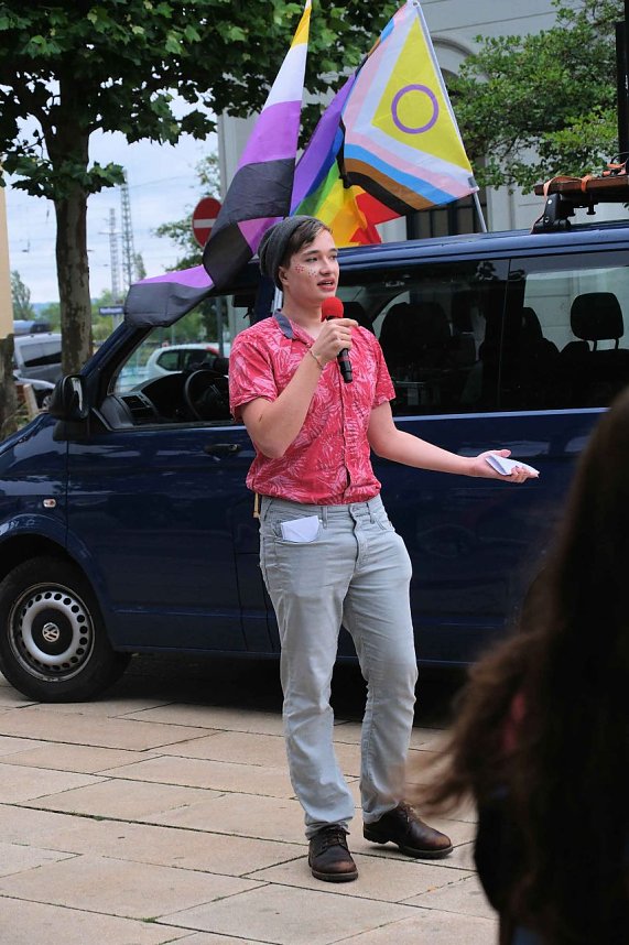 Peter Blei unterwegs beim 1. CSD in NDH