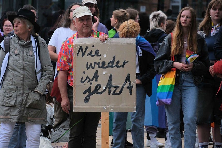 Peter Blei unterwegs beim 1. CSD in NDH