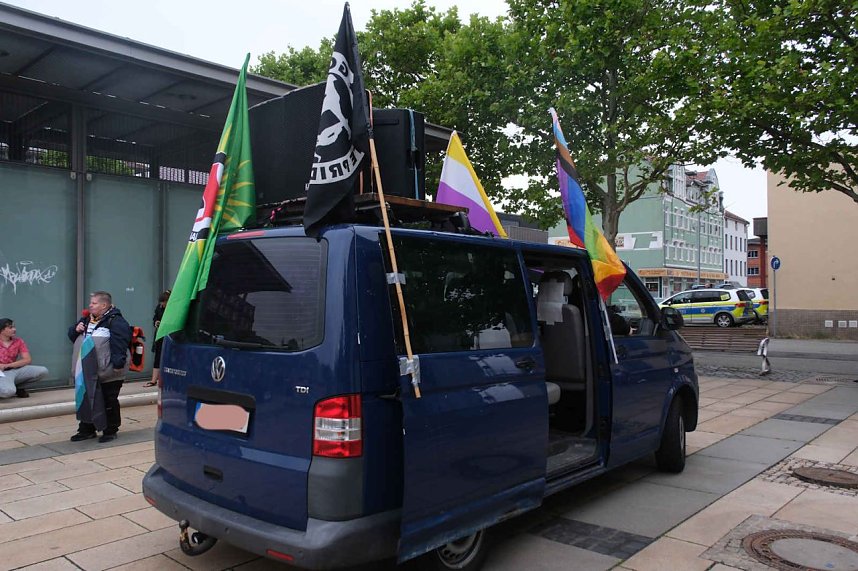 Peter Blei unterwegs beim 1. CSD in NDH