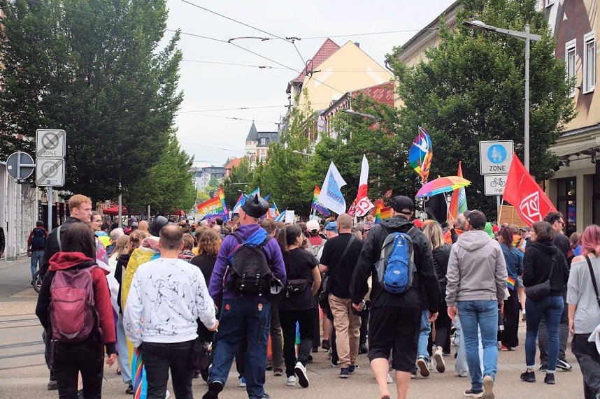 Peter Blei unterwegs beim 1. CSD in NDH