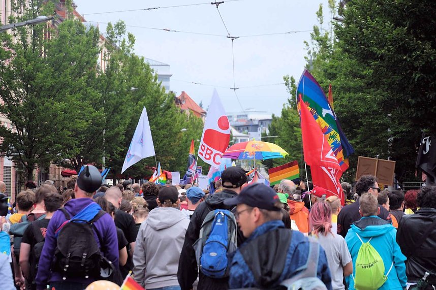 Peter Blei unterwegs beim 1. CSD in NDH