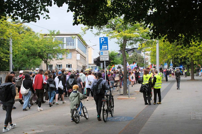 Peter Blei unterwegs beim 1. CSD in NDH