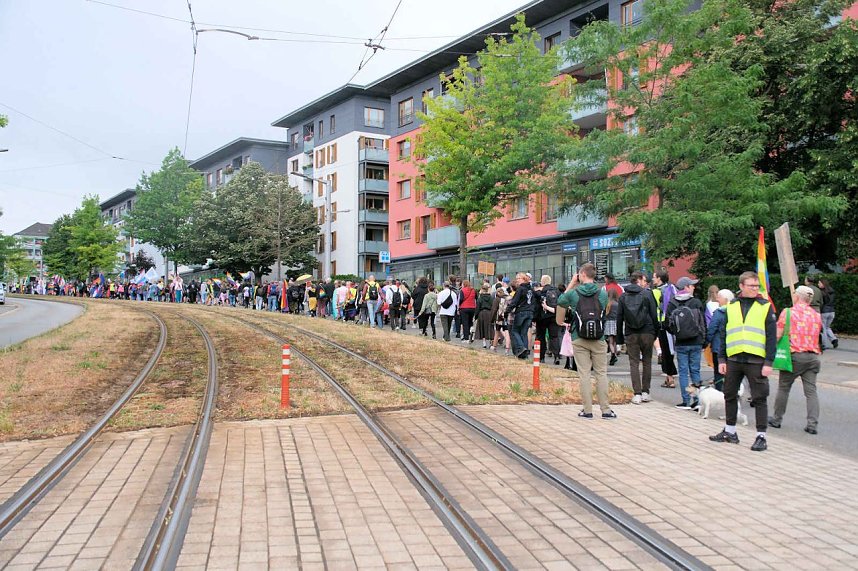 Peter Blei unterwegs beim 1. CSD in NDH