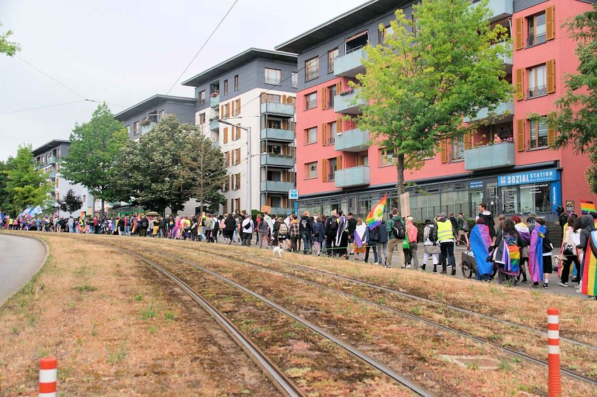Peter Blei unterwegs beim 1. CSD in NDH