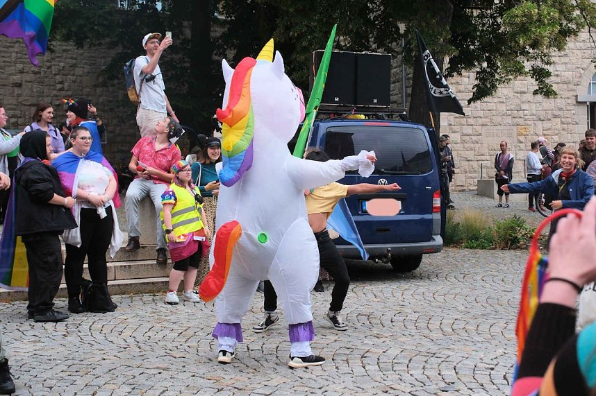 Peter Blei unterwegs beim 1. CSD in NDH